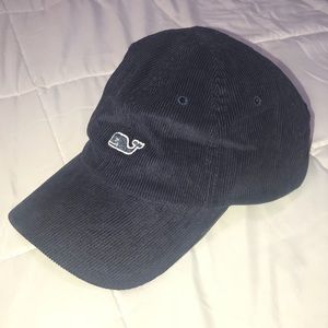 Vineyard Vines Navy Blue Corduroy Baseball Hat